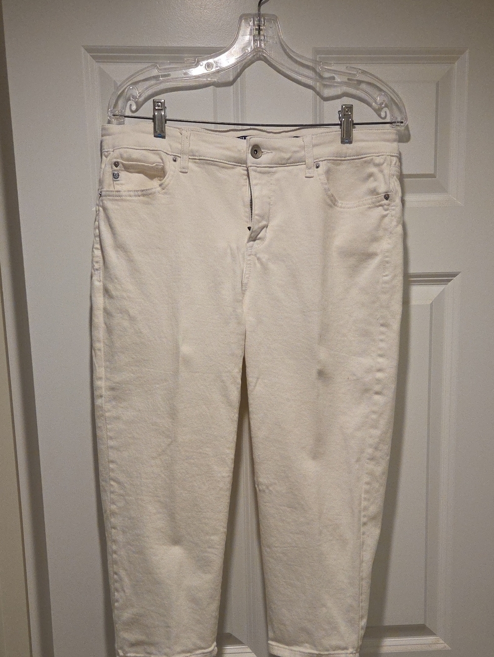 Chaps Cream Ankle Crop Jeans